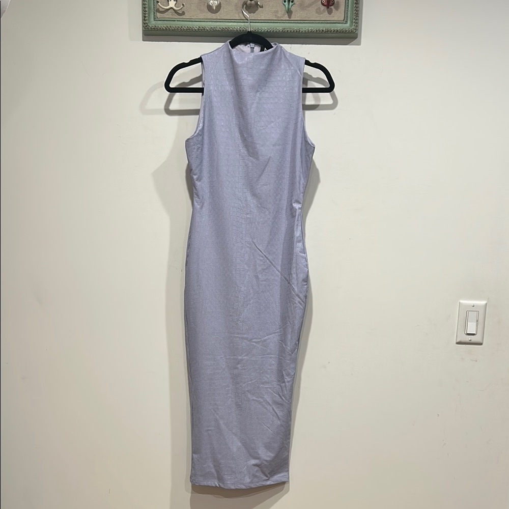 naked wardrobe Sleeveless Midi Dress in Light Lavender